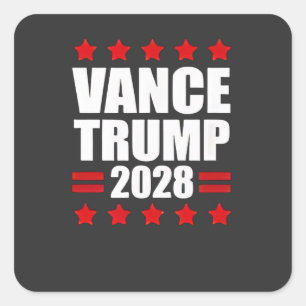 Adesivo Quadrado Vance Trump Presidencial Eleições 2028 Política