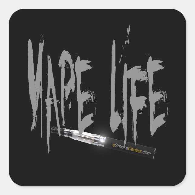Adesivo Quadrado Vape Life! (Frente)