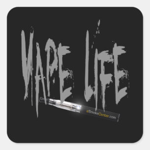 Adesivo Quadrado Vape Life!
