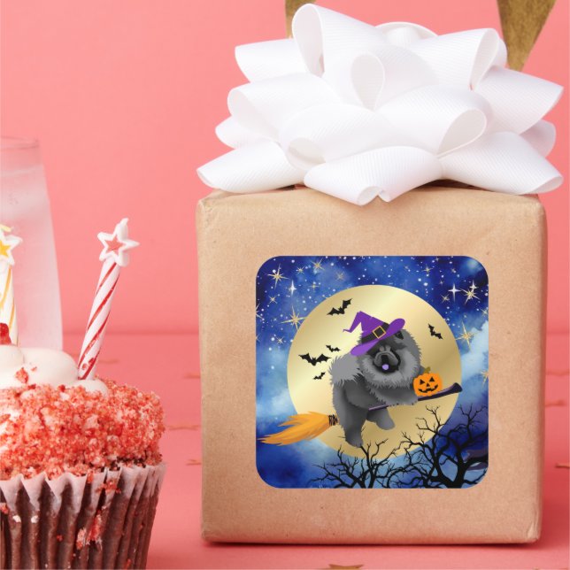 Adesivo Quadrado VARRANHA VARRANHA Black Chow dog (Festa)