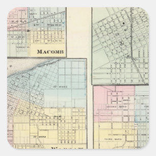 Adesivo Quadrado Varsóvia, Macomb, Marshall, cantão