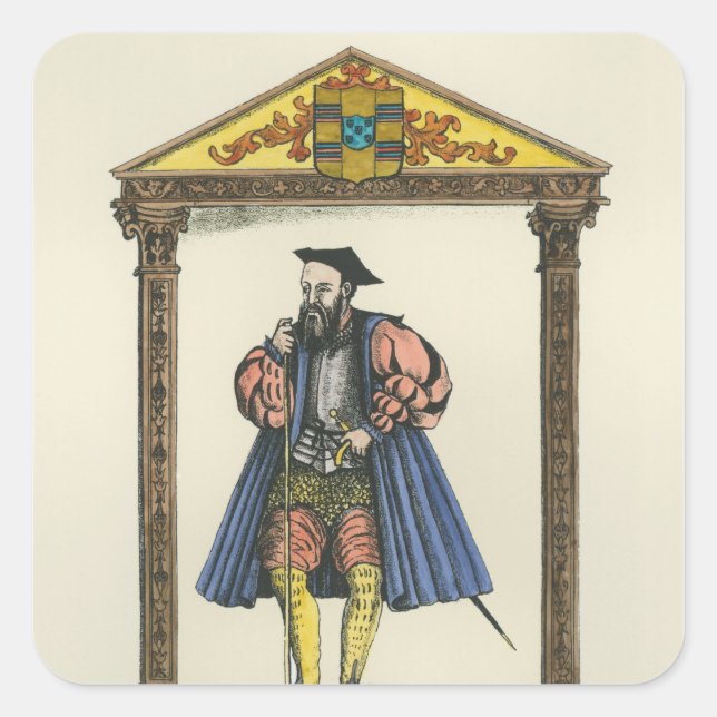 Adesivo Quadrado Vasco da Gama (Frente)