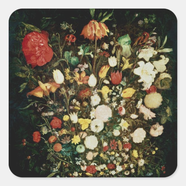 Adesivo Quadrado Vase das Flores (Frente)