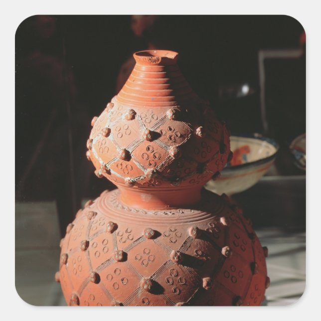Adesivo Quadrado Vase em forma de uma abóbora (Frente)