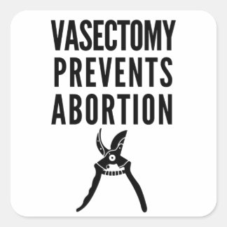 Adesivo Quadrado Vasectomia Impede Aborto