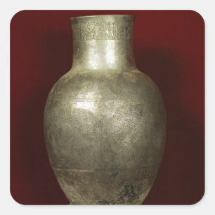 Adesivo Quadrado Vaso dedicado por Entemena ao deus Nigirsu