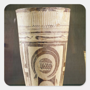 Adesivo Quadrado Vaso, estilo mim, de Susa, Irã, 5000-4000 BC