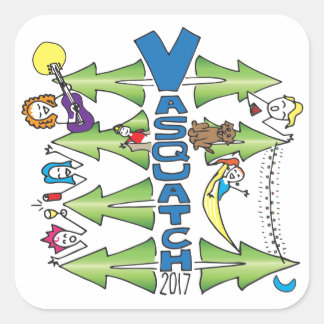 Adesivo Quadrado Vasquatch 2017 - Large Sticker