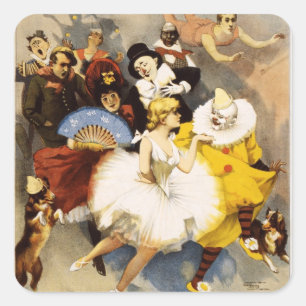 Adesivo Quadrado Vaudeville - O Sandow, Trocadero Vaudevilles