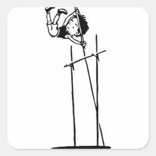 Adesivo Quadrado Vault de pólo retro