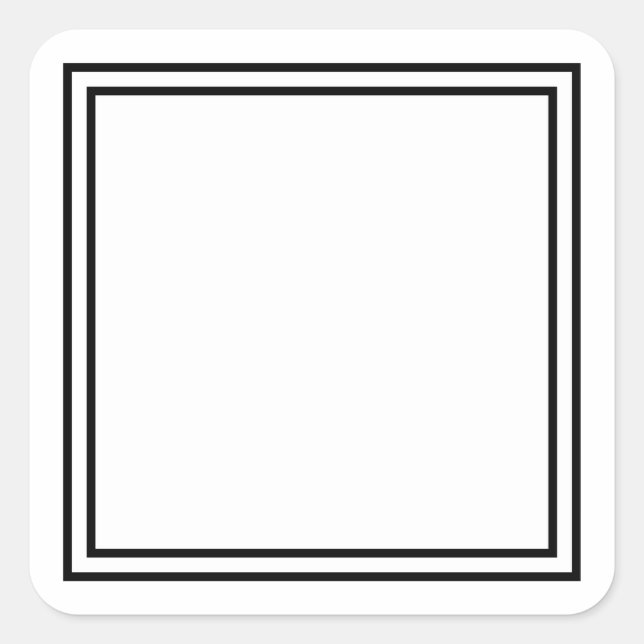 Adesivo Quadrado Vazio modelo. Adicionar o texto da imagem aqui (Frente)