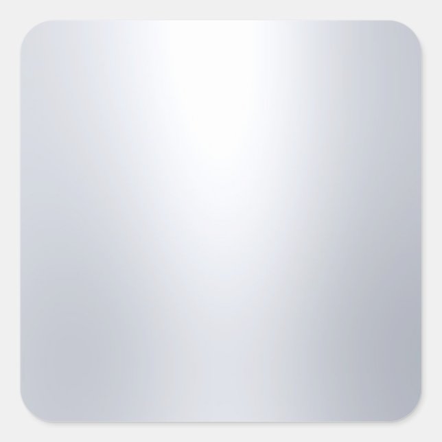 Adesivo Quadrado Vazio Modelo Faux Silver Glamor Elegante (Frente)