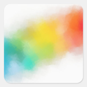 Adesivo Quadrado Vazio Moderna Abstrato de Arte Vermelha Modelo Ama