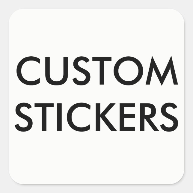 Adesivo Quadrado Vazio personalizado de autocolantes quadrados (Frente)