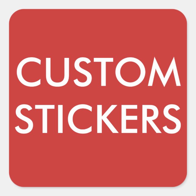 Adesivo Quadrado Vazio personalizado de autocolantes quadrados (Frente)