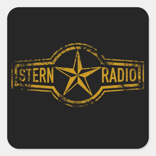 Adesivo Quadrado VEB Stern-Radio Sonneberg (Frente)