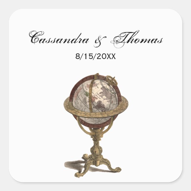 Adesivo Quadrado Vedantes de Envelope BG Branco e Antigos (Frente)