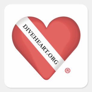 Adesivo Quadrado VedHeart Heart Square Sticker