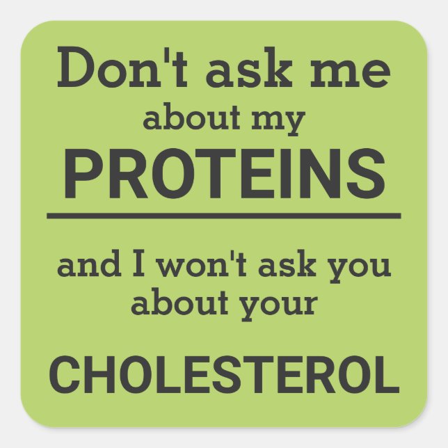 Adesivo Quadrado Vegan - não me pergunte sobre minha diversão prote (Frente)