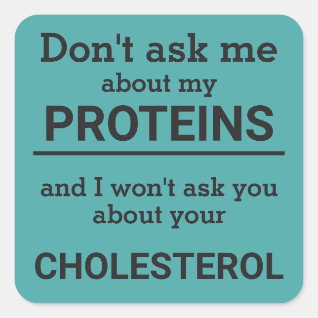Adesivo Quadrado Vegan - não me pergunte sobre minha diversão prote (Frente)