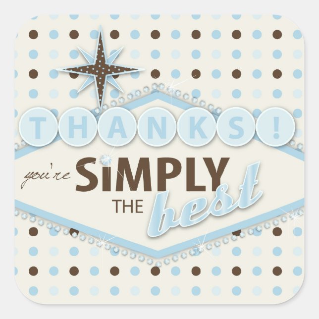 Adesivo Quadrado Vegas Baby Boy TY Sticker (Frente)