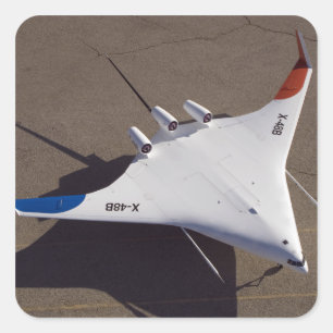 Adesivo Quadrado Veículo aéreo 2não pilotado misturado X-48B do