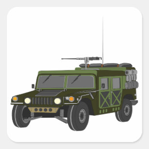 Adesivo Quadrado Veículo Tático Todo-Terreno Humvee Militar