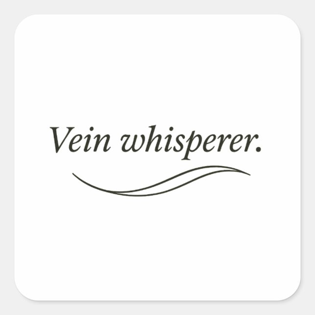 Adesivo Quadrado Vein Whisperer (Frente)
