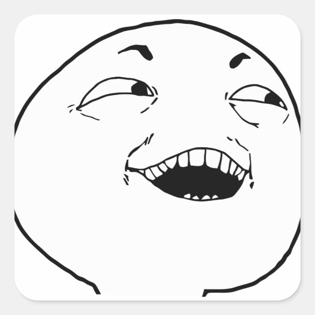 Adesivo Quadrado Vejo o que fez lá - meme (Frente)