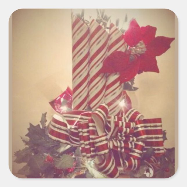 Adesivo Quadrado Vela de Feriado Beribdesossada (Frente)