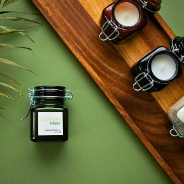 Adesivo Quadrado Vela de Limão e Hortelã Moderna Simples