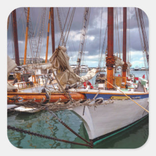 Adesivo Quadrado Veleiros Morred em Key West
