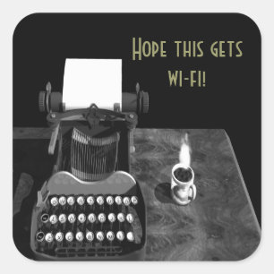 Adesivo Quadrado Velha escola com uma torção