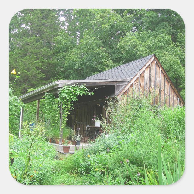 Adesivo Quadrado Velho Herbery Barn Sticker (Frente)