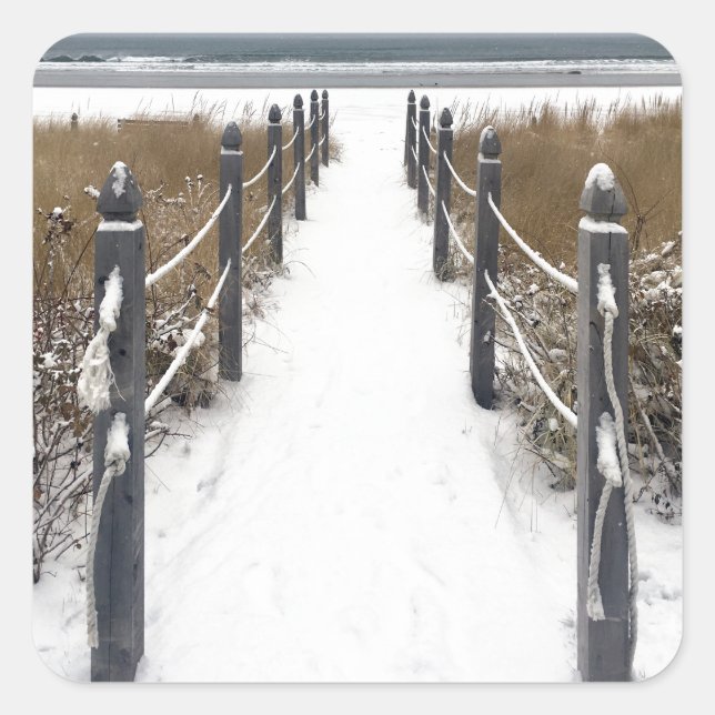 Adesivo Quadrado velho orchard Beach Mine (Frente)