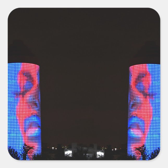 Adesivo Quadrado ~Vendo o Double~ Miami/Sobe Sticker PERSONALIZAR A (Frente)