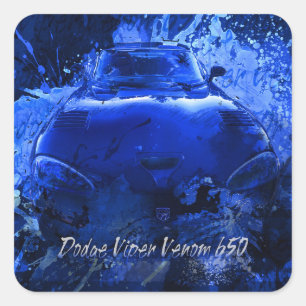 Adesivo Quadrado Veneno 650 da víbora de Dodge