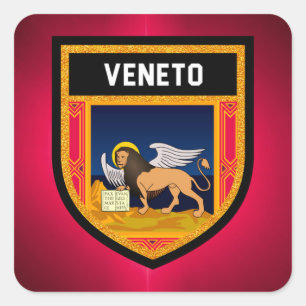 Adesivo Quadrado Vêneto embandeira