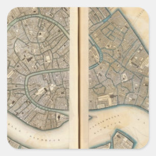 Adesivo Quadrado Veneza Venezia Venedig