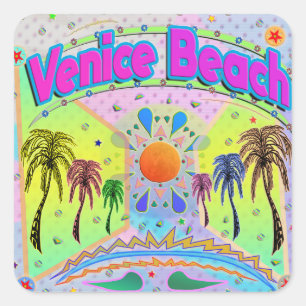 Adesivo Quadrado Venice Beach Calm Desire Sticker