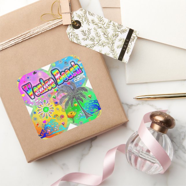 Adesivo Quadrado Venice Beach Quadro Seasons Sticker (Presentear)