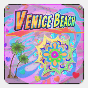 Adesivo Quadrado Venice Beach True Progress Sticker