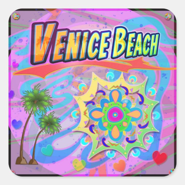 Adesivo Quadrado Venice Beach True Progress Sticker (Frente)