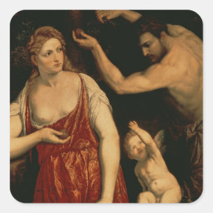 Adesivo Quadrado Venus e Marte, 1550s