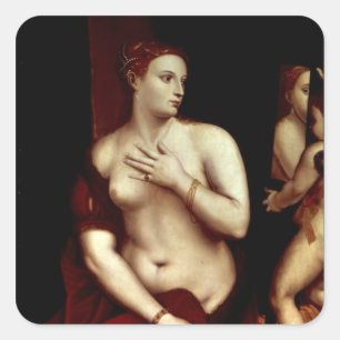 Adesivo Quadrado Venus na frente do espelho