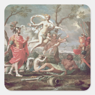 Adesivo Quadrado Venus que arma Aeneas, 1639