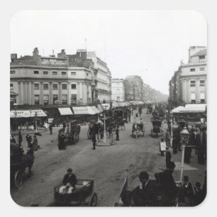 Adesivo Quadrado Ver Oxford Street, Londres, c.1890