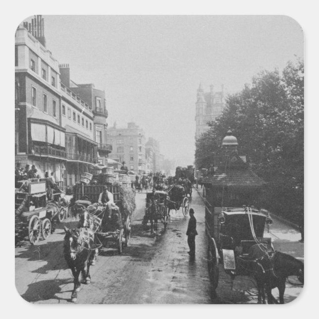 Adesivo Quadrado Ver Piccadilly, c.1900 (Frente)