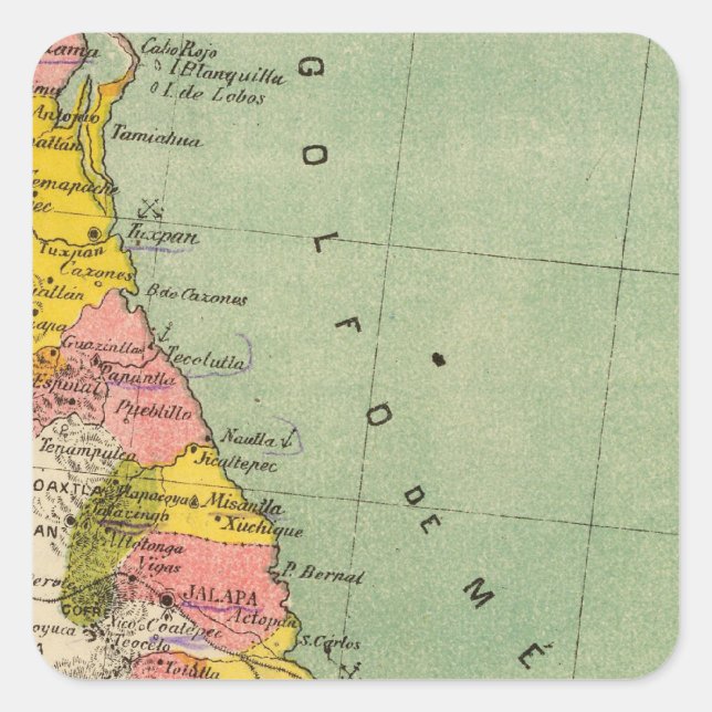 Adesivo Quadrado Veracruz, México (Frente)