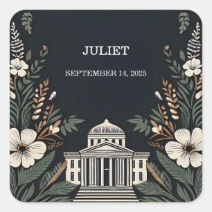 Adesivo Quadrado Verdadeiramente engajando o Chá de panela do tribu